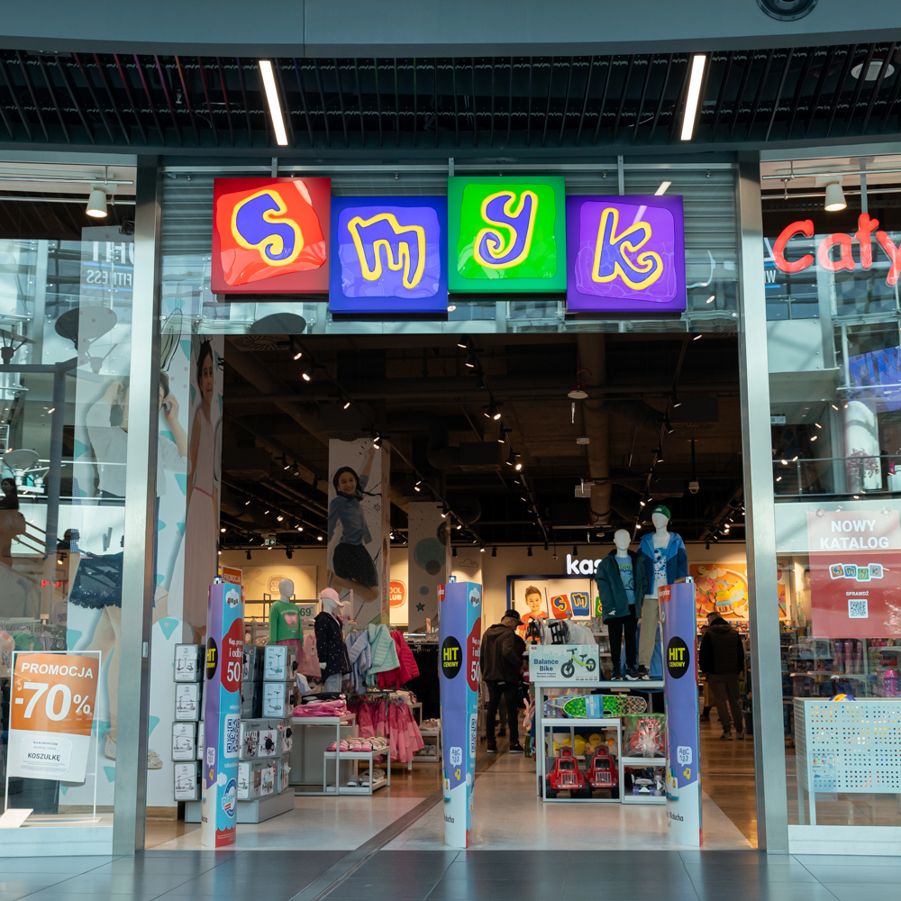 witryna sklepu smyk w centrum galaxy