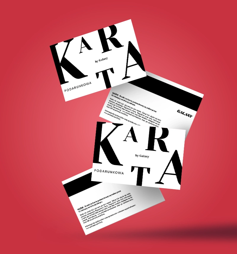 grafika karty podarunkowej galaxy