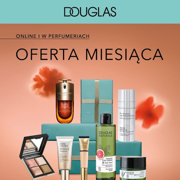 Zestaw kosmetyków pielęgnacyjnych i do makijażu w ofercie miesiąca Douglas w Galaxy Szczecin