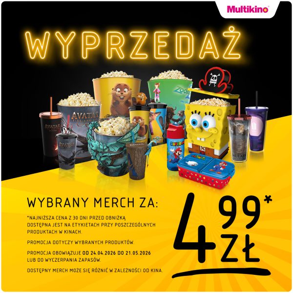 Wyprzedaż gadżetów filmowych Multikino Galaxy Szczecin tanie kolekcjonerskie kubki